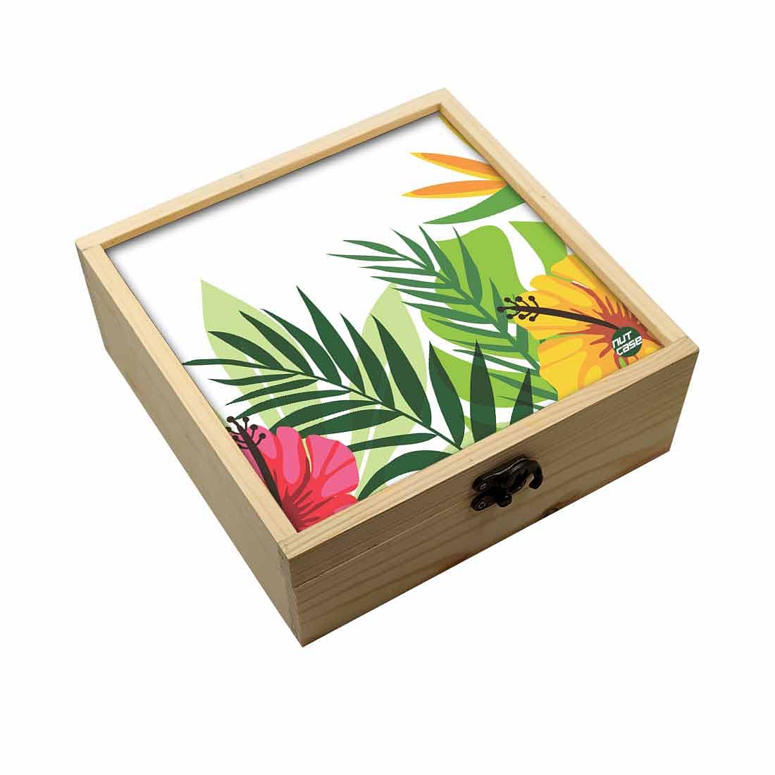 Jewellery Box Makepup Organizer -  Leaves Nutcase