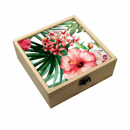 Jewellery Box Makepup Organizer -  Hibiscus Nutcase