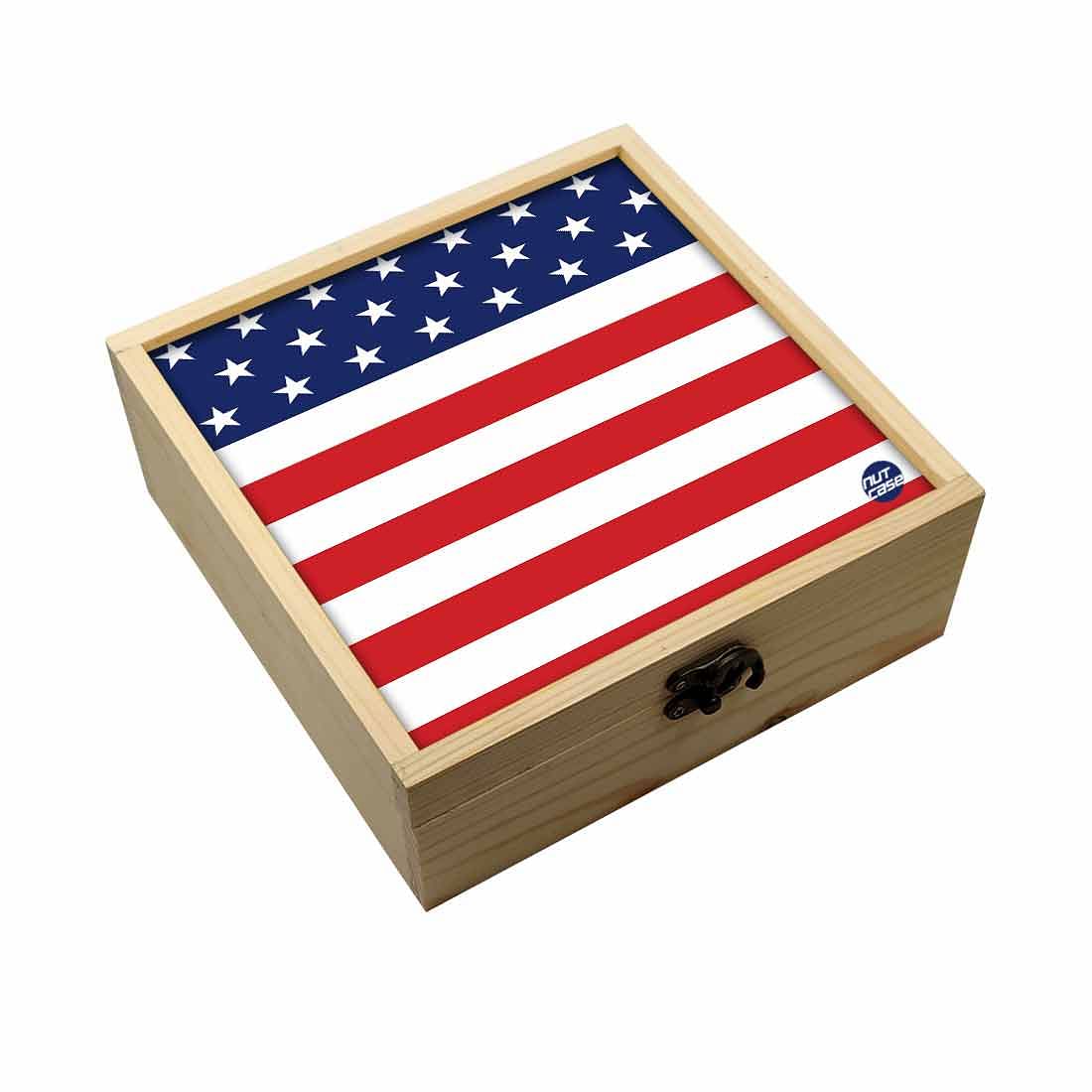 Jewellery Box Makepup Organizer -  Flag Design Nutcase