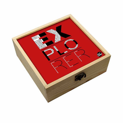 Jewellery Box Makepup Organizer -  Explorer Red Nutcase