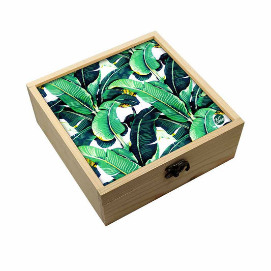 Jewellery Box Makepup Organizer -  Banana Leaf Nutcase