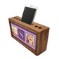 Personalized personalised Wooden desk organiser - Cup Cake Purple Nutcase