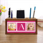 Customized Wooden Desk Organizer - Cup Cake Pink Nutcase