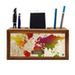 Custom Wooden desktop organizer - Watercolor Name Nutcase