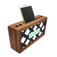 Personalized Small Wooden drawers for desk - Diamond Pattern Nutcase