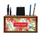 Customized Wooden desktop organiser - Baby Flowers with Strips Nutcase