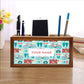Personalized Wooden desk organizer - Cycle Nutcase