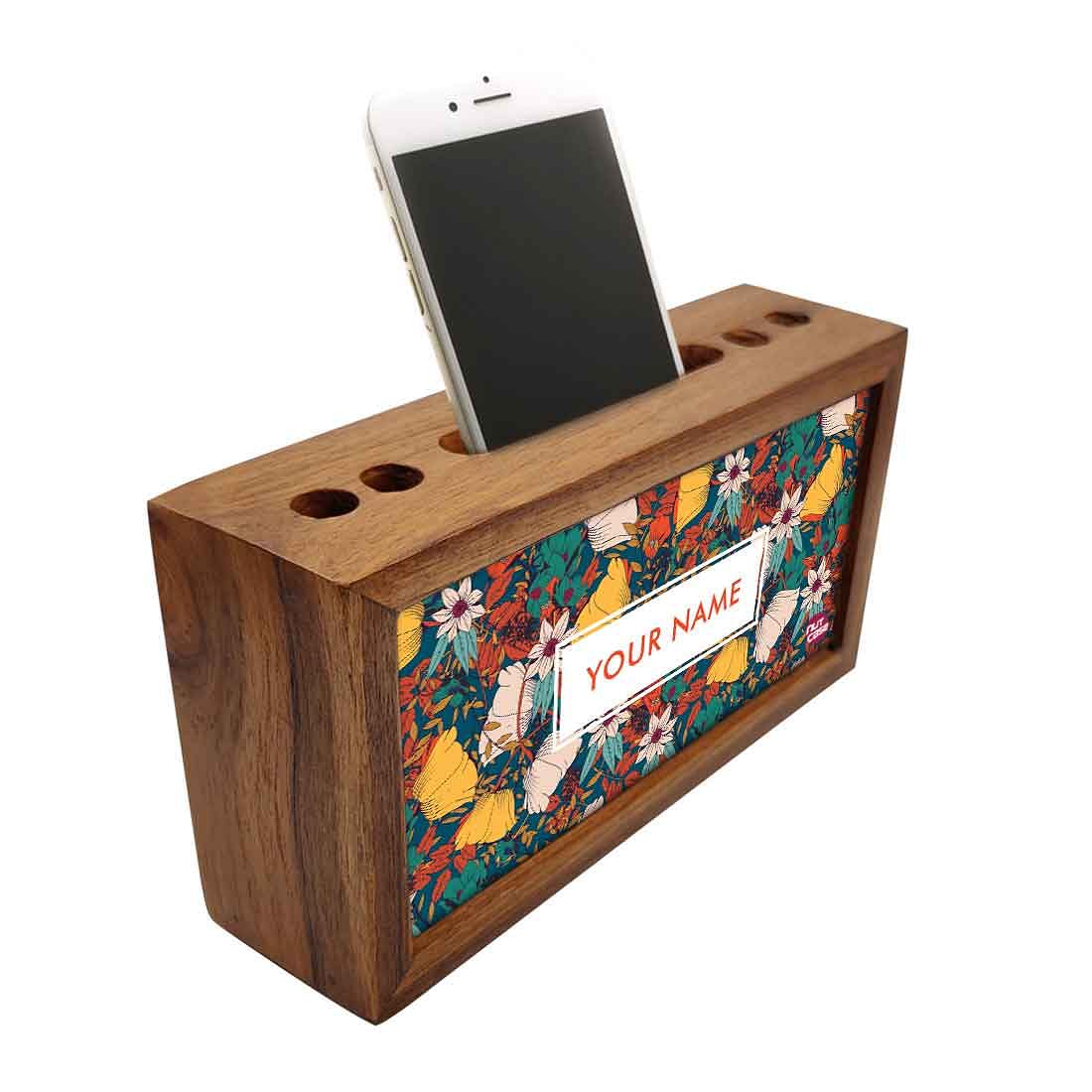 Personalized Wooden Desk Organizer - Elegance Nutcase