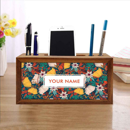 Personalized Wooden Desk Organizer - Elegance Nutcase