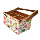 Classy Wooden Cutlery Holder for Dinning Table Organizer - Baby Flowers Nutcase