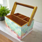 Cutlery Tissue Holder for Dining Table Spoons Knives Organizer - Watercolor Nutcase