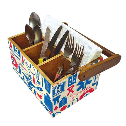 Cutlery Holder Stand Silverware Caddy Organizer for Kitchen - Doctors Prescription Nutcase