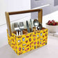 Small Cutlery Holder With Handle Napkin Spoons Knives Stand - Hunger Food Nutcase