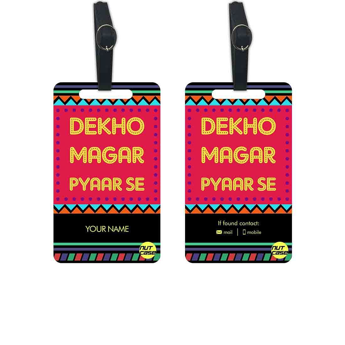 Nice Customized Suitcase Luggage Tags - Add your Name - Set of 2 Nutcase