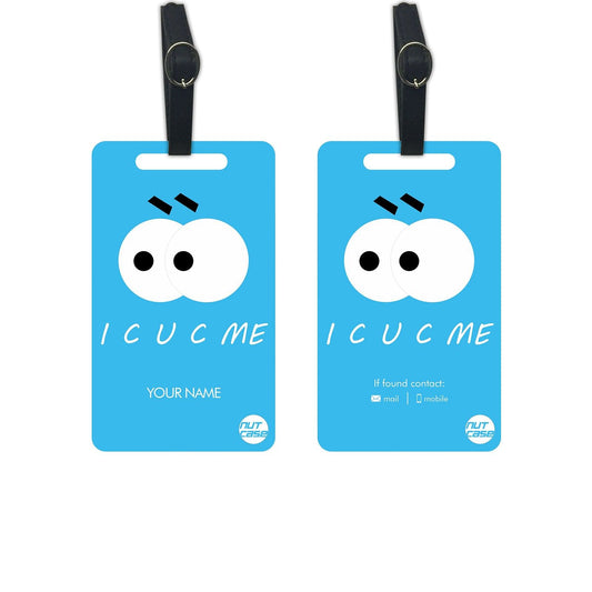 Customized Printable Suitcase Luggage Tags - Add your Name - Set of 2 Nutcase