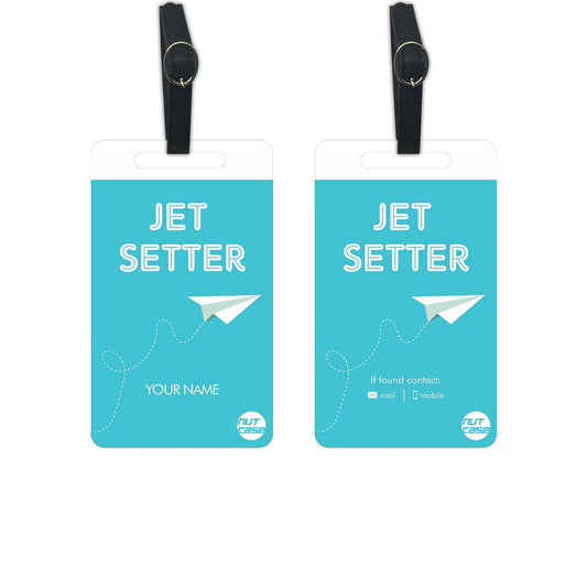 Custom-made Unique Luggage Tag - Add your Name - Set of 2 Nutcase