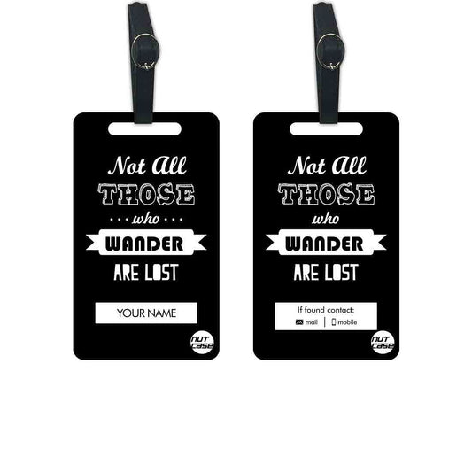 Custom-Made Printed Luggage Tags - Add your Name - Set of 2 Nutcase
