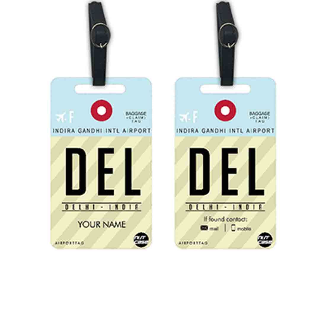 Classy Personalized Luggage Tag - Add your Name - Set of 2 Nutcase