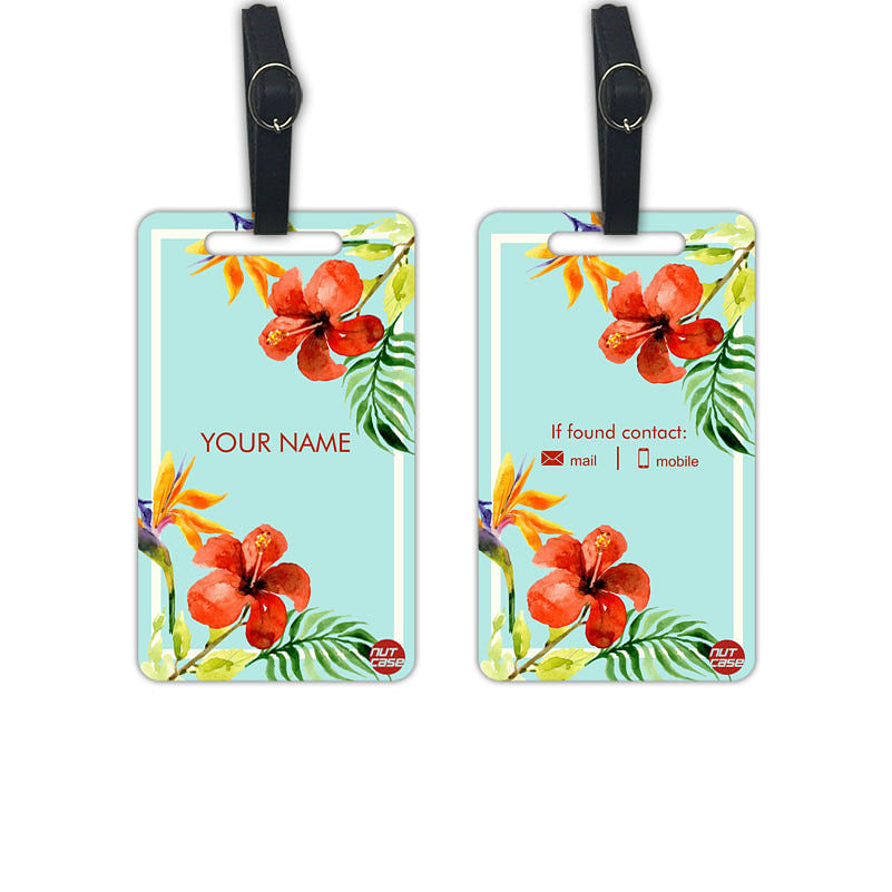 Custom Girls Luggage Tags - Add your Name - Set of 2 Nutcase