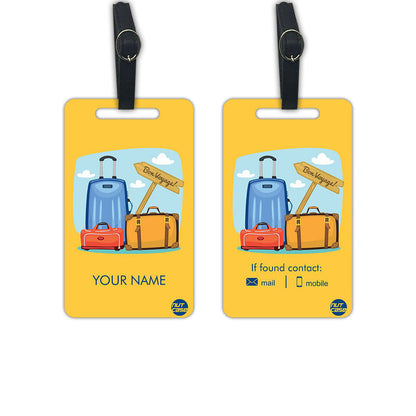 Customized Kids Luggage Tags Add your Name - Set of 2 Nutcase