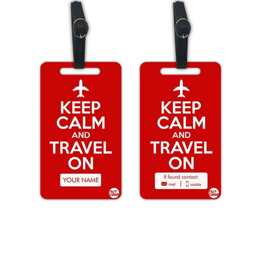 Cool Custom-Made Travel Luggage Tag - Add your Name - Set of 2 Nutcase