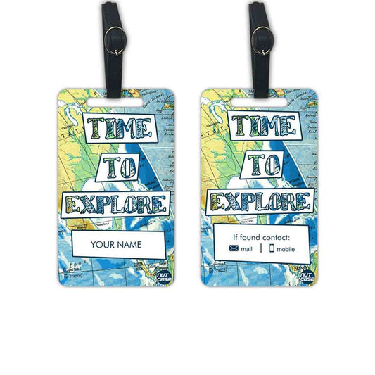 Nice Personalized Travel Luggage Tags - Add your Name - Set of 2 Nutcase