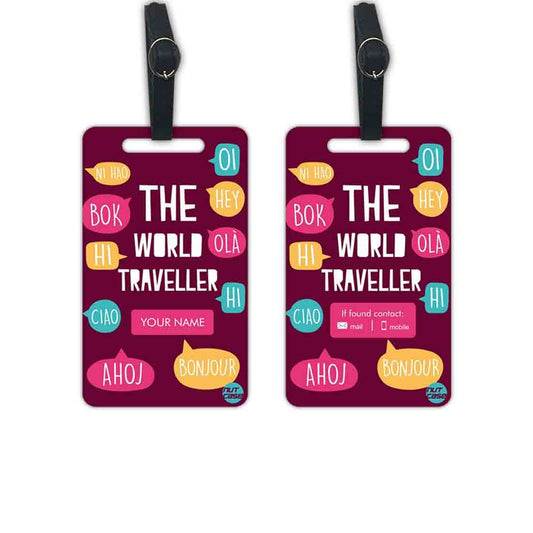 Classy Custom Suitcase Luggage Tag  - Add your Name - Set of 2 Nutcase