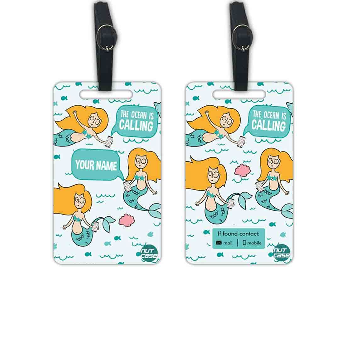 Personalized Girls Luggage Tag  - Add your Name - Set of 2 Nutcase