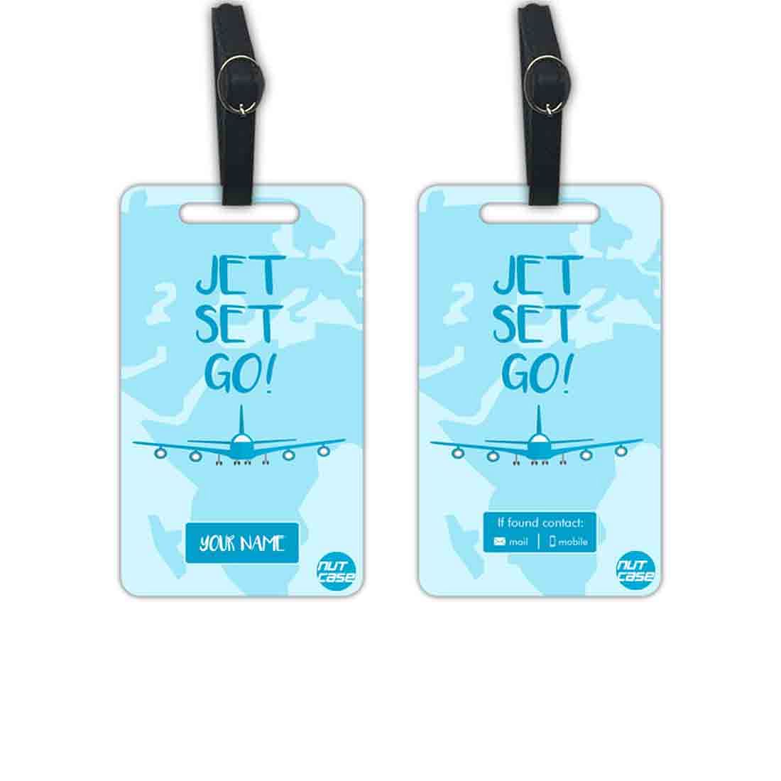 Personalized Luggage Baggage Tag  - Add your Name - Set of 2 Nutcase