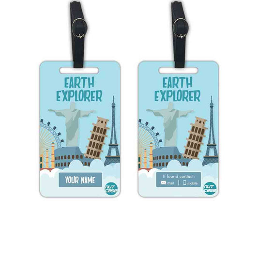 Best Custom Name Luggage Tag  - Add your Name - Set of 2 Nutcase