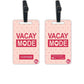 Custom Made Luggage Tags with your Name  - Add your Name - Set of 2 Nutcase