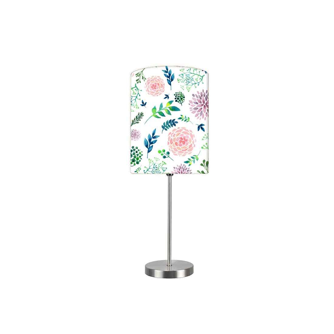 Floral Design Kids Room Bedside Small Lamp Nutcase