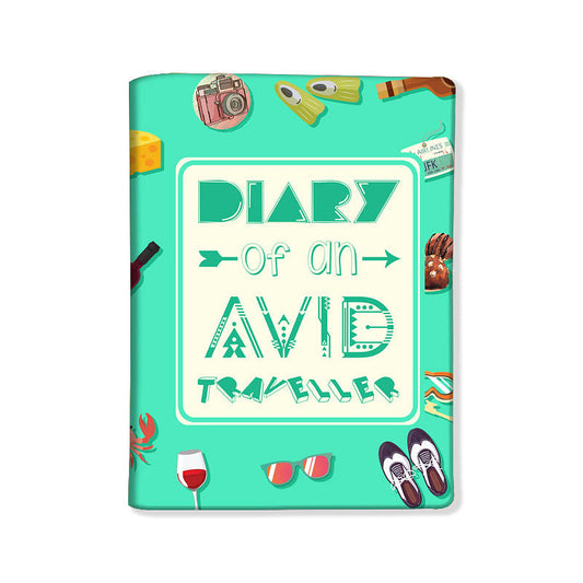 Designer Passport Cover - Diary Of An AVID Blue Nutcase