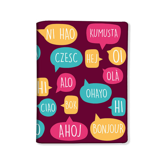 Designer Passport Cover - Hello Nutcase