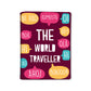 Designer Passport Holder Travel Case with Luggage Tag - The World The World