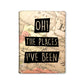 Passport Cover Holder Travel Case With Luggage Tag - Oh! The Places I'have Been Nutcase
