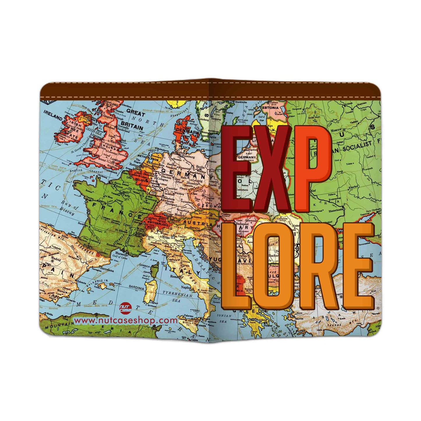 Passport and Luggage Tag Set Travel Case - EXPLORE