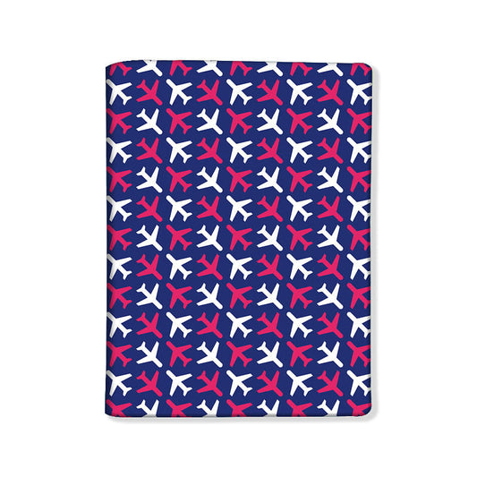 Designer Passport Cover - Aviation Print Purple Nutcase