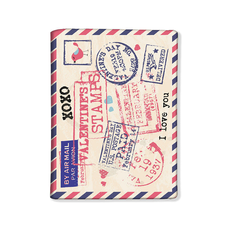 Designer Passport Cover - Stamps Nutcase