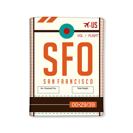 Designer Passport Cover - Sanfrancisco Nutcase