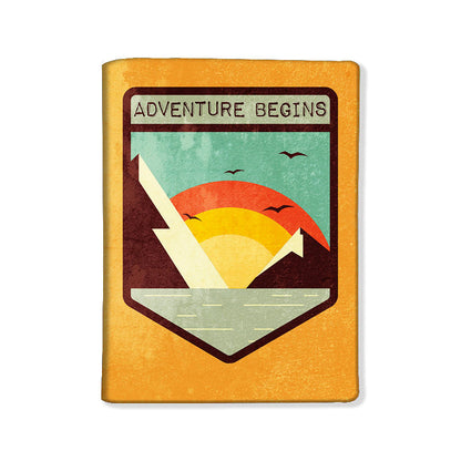 Designer Passport Cover - Adventure Begins Nutcase