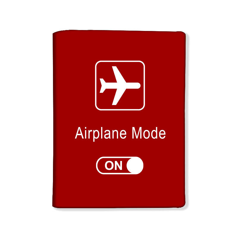 Designer Passport Cover - Airplane Mode Nutcase