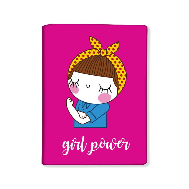 Passport Cover Holder Travel Case With Luggage Tag - Girl Power Nutcase
