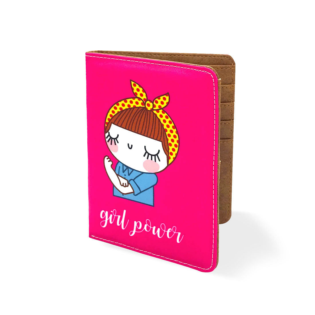 Feminist  Passport Cover WalletTravel Organizer  - Girl Power Nutcase