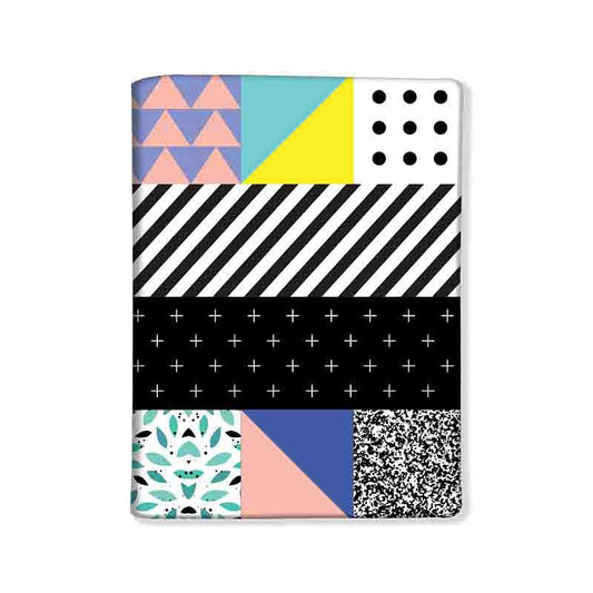 Designer Passport Cover - Line Pattern Nutcase