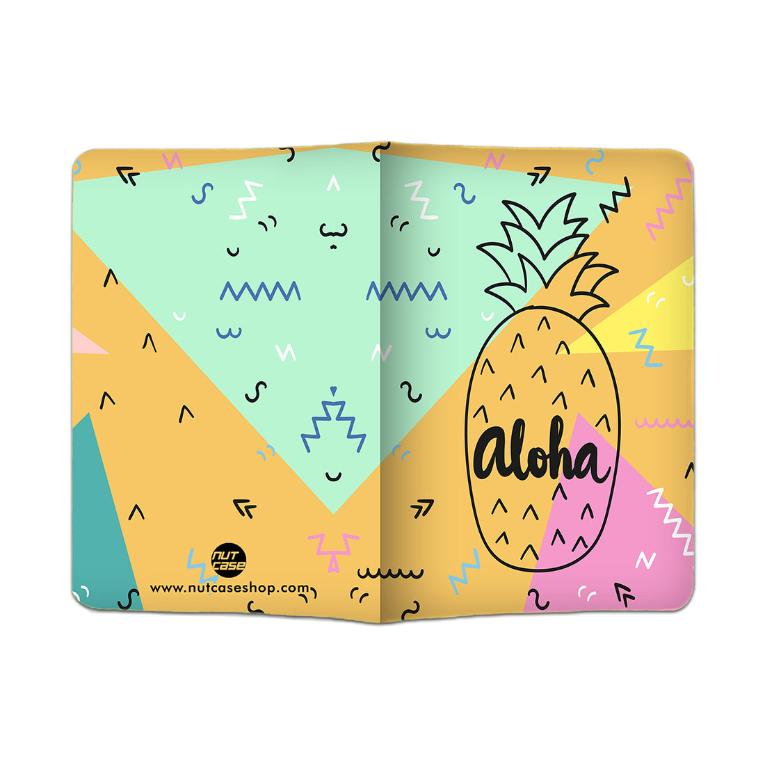 Passport Cover Holder Travel Case With Luggage Tag - Aloha Nutcase