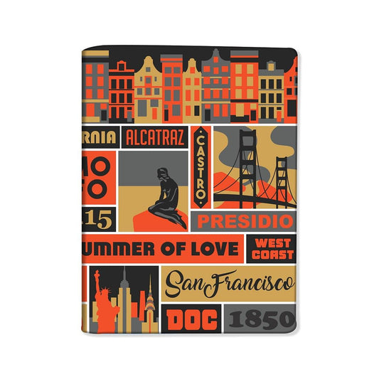 Passport Cover Holder Travel Wallet Case- City Passport Nutcase