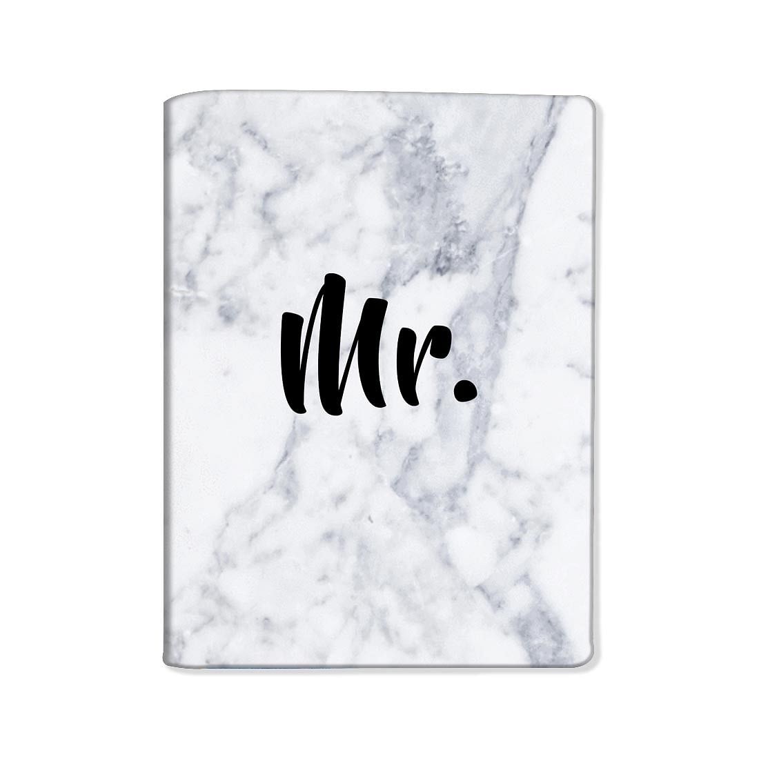 Passport Cover Holder Travel Wallet Case- Mr White Marble Nutcase