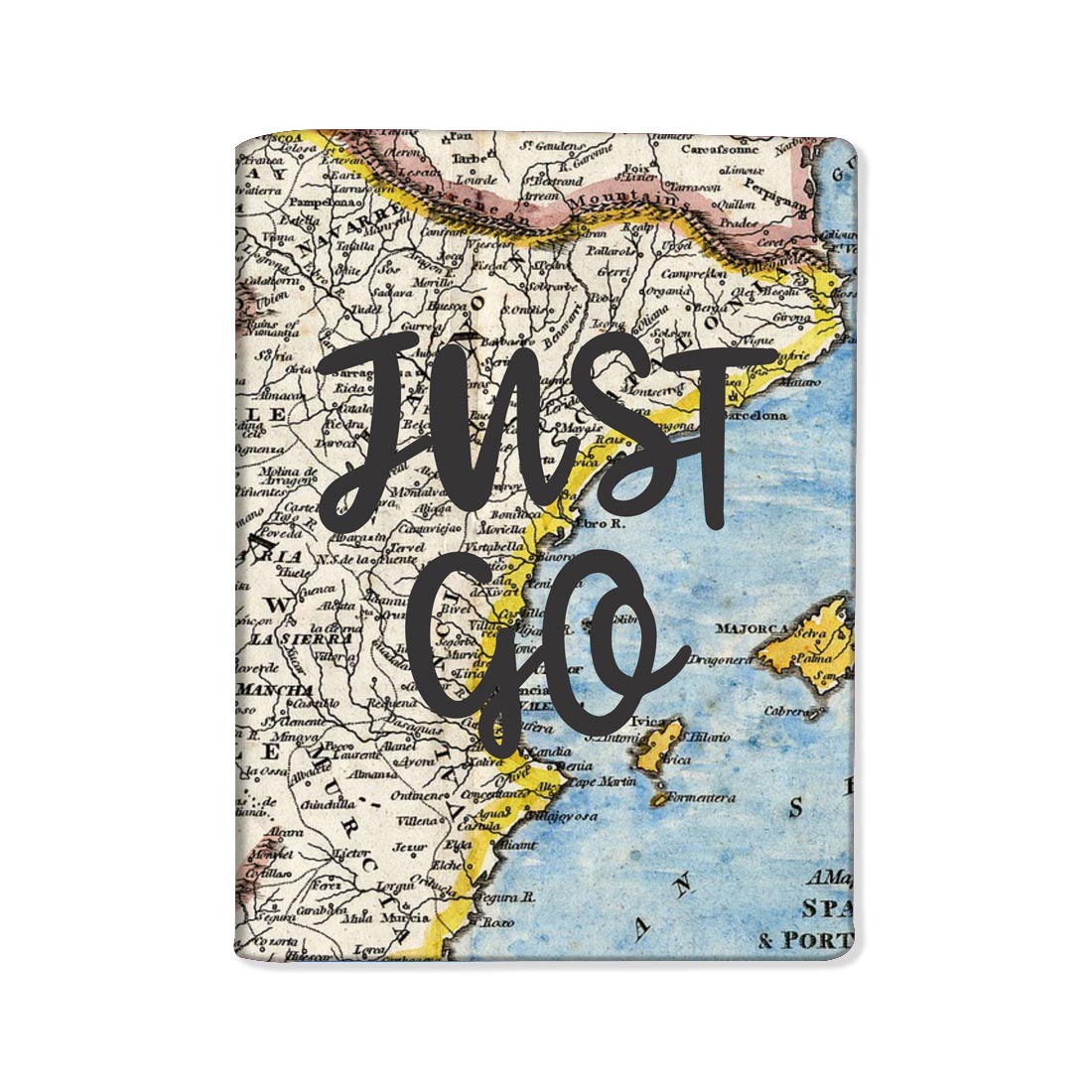 Passport Cover Holder Travel Case With Luggage Tag - Just Go Nutcase