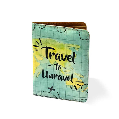 Passport Cover Holder Wallet Travel Organizer  - Maps Design Nutcase